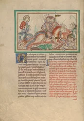 Les cavaliers sur des chevaux cracheurs de feu